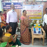 A sapling planting ceremony was held at the Krishnagiri District Central Library on the occasion of the 75th Independence Day.  Bharathiyar Birthday Celebration on behalf of Gumbar Youth Charitable Society Karate Master Mariappan presided over the function Nehru Nehru Kendra Abdul Qadir District Librarian Dhanalakshmi presented prizes to the winners of the competitions held on the occasion.
